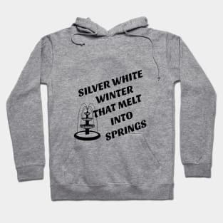 Silver white winter that melt into springs Hoodie